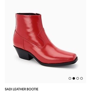 calvin klein red booties